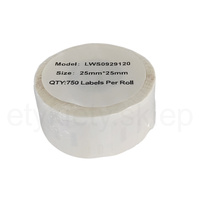 Etykiety do DYMO LW S0929120 25mm x 25mm 750szt etykiet na rolce