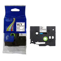 Rurka termokurczliwa do Brother Hse-231 11.7mm 1.5m ø3.6mm-7.0mm biała rurka czarny nadruk